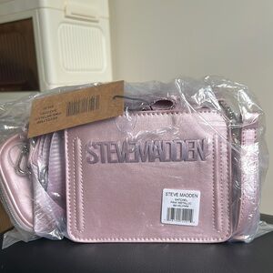 Steve Madden Pink Mini Bag with Metallic Finish